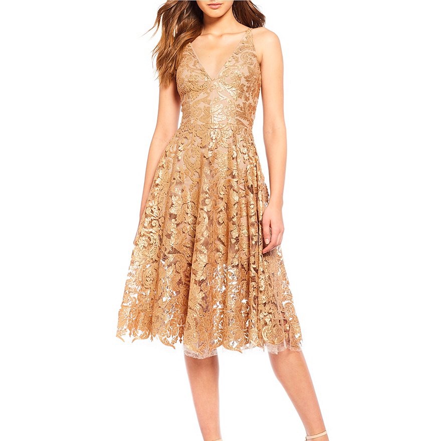 New Sequin And Embroidery Dress